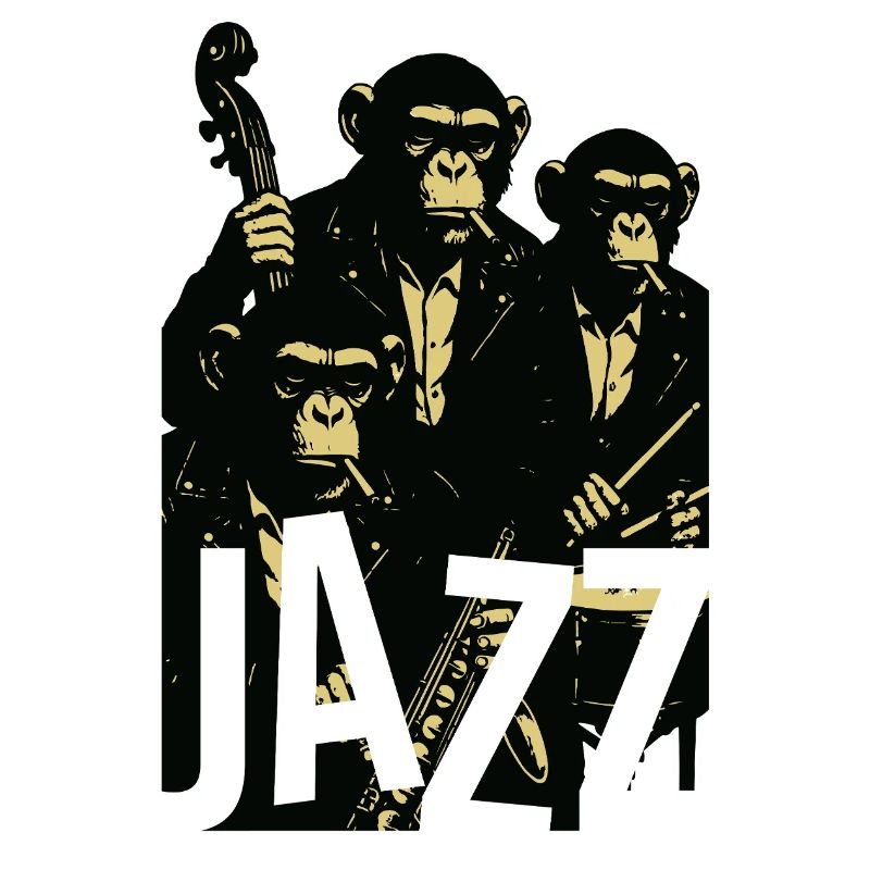 Jazz-Schimpansenquartett