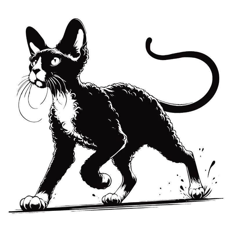 Devon Rex Design – Charmant und einzigartig