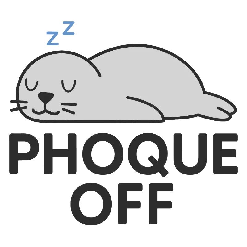 Phoque Off – Jeu de mots drôle et décalé