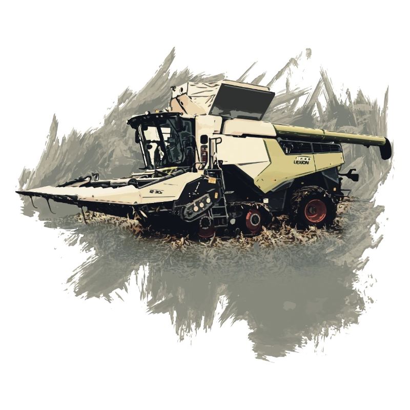 Corn Picker Combine Harvester Tractor