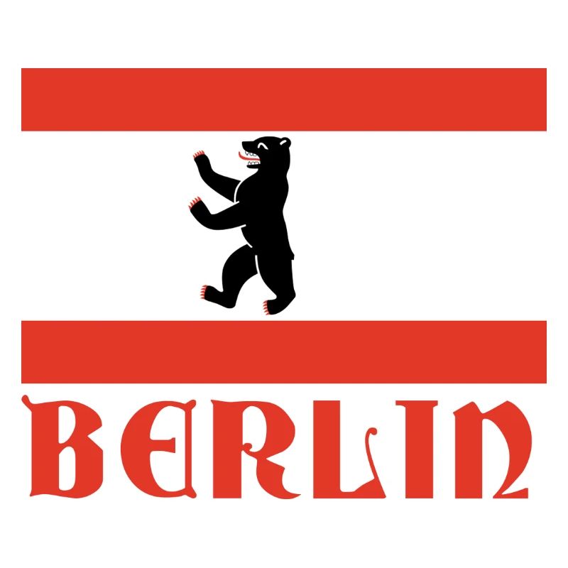 Graphique du drapeau de l’ours de Berlin