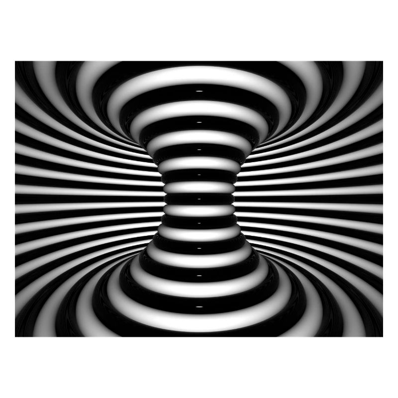 Vortex noir et blanc en spirale