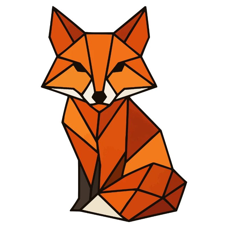 Triangles géométriques en renard
