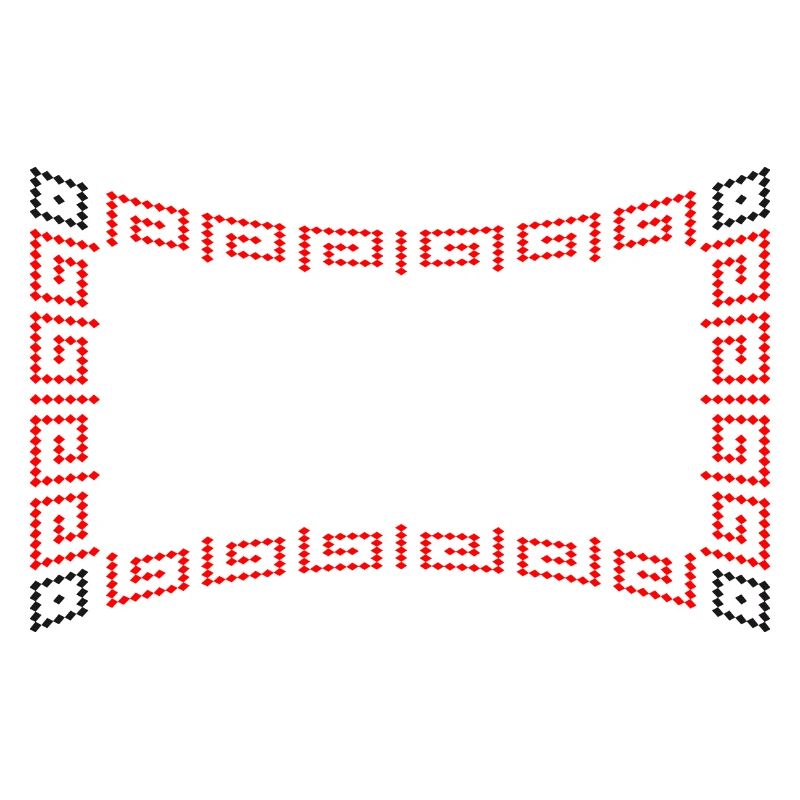 Frame pattern red
