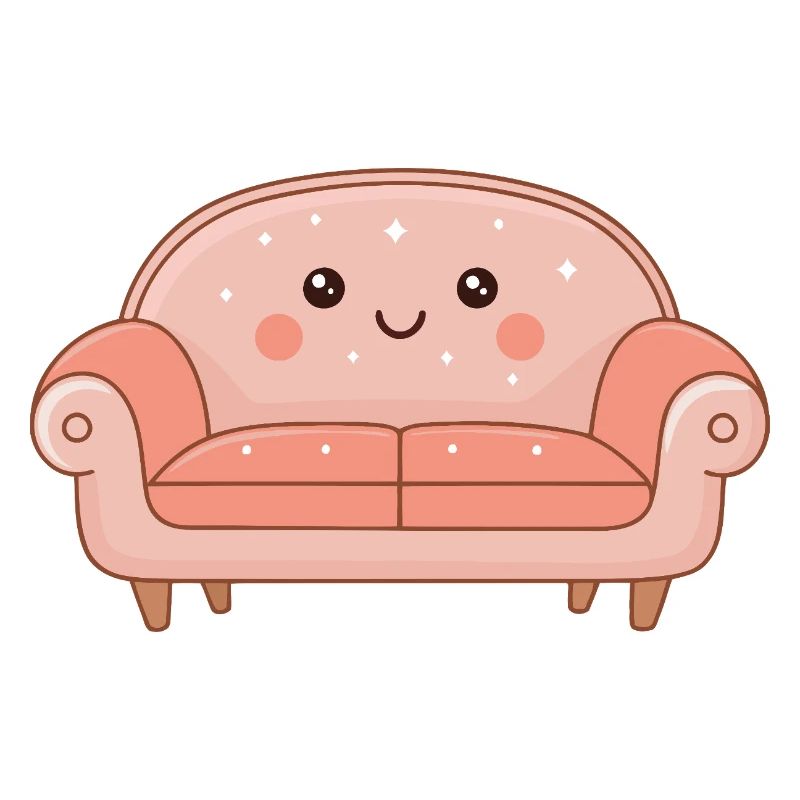 Süßes, sternenbedecktes warmes Sofa