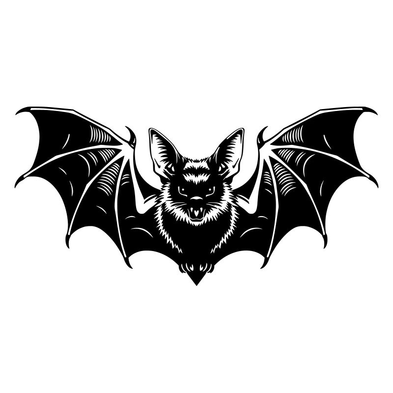 Fledermaus Gothic Illustration