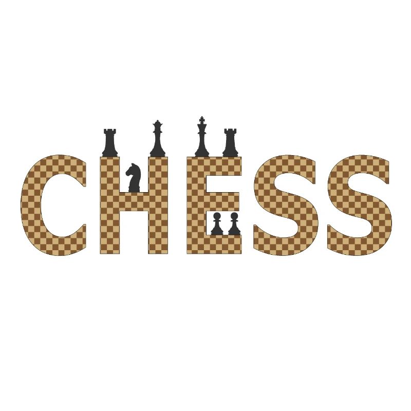 Chess in contrasting silhouette