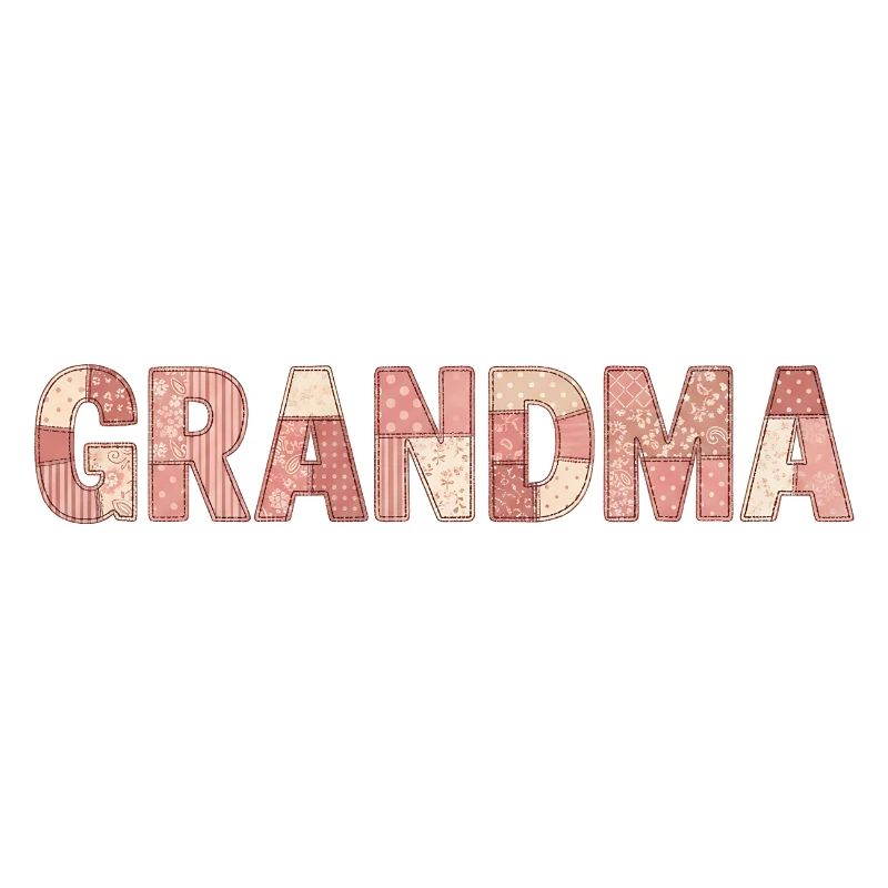 Grandma Patchwork Blumen Muster Geschenk