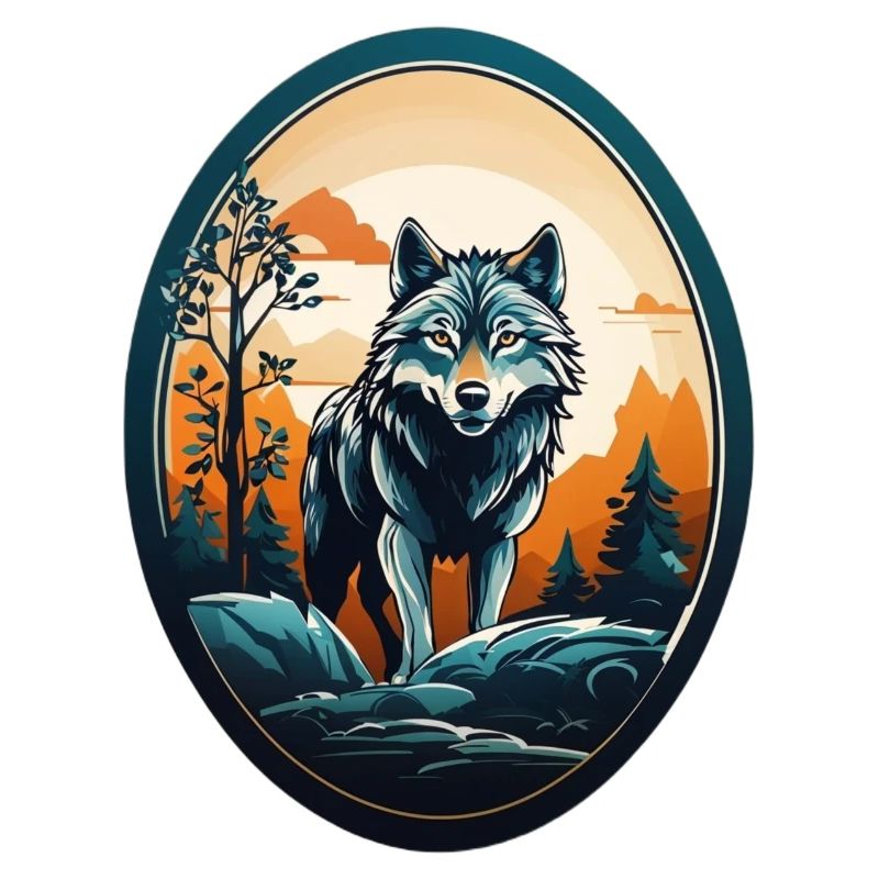 Waldbewohner Wolf