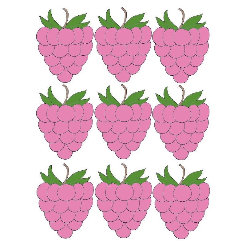 Raspberry Grid Pattern