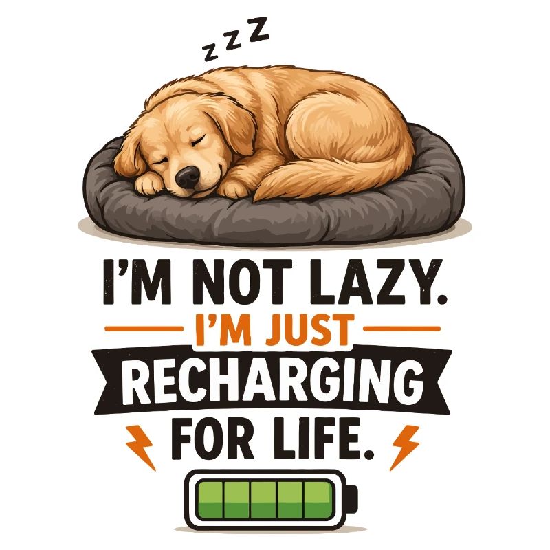 Mode Recharge : Chiot endormi