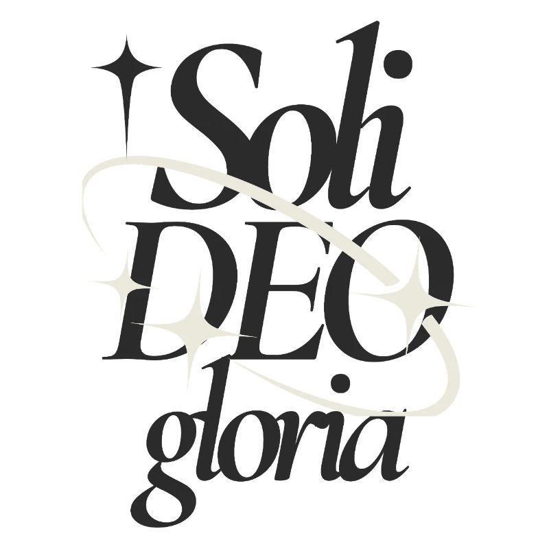 Soli Deo Gloria Typographic Tee