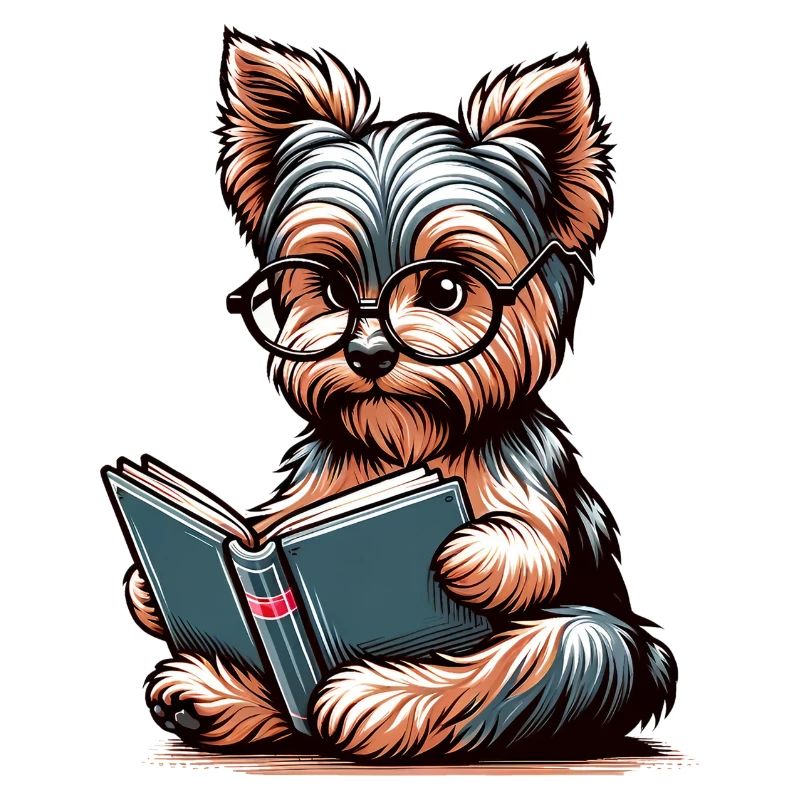 Yorkshire Terrier book lover