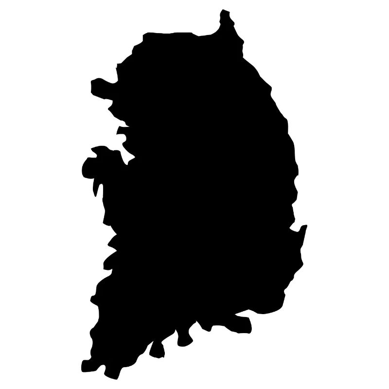 Carte de la Corée du Sud