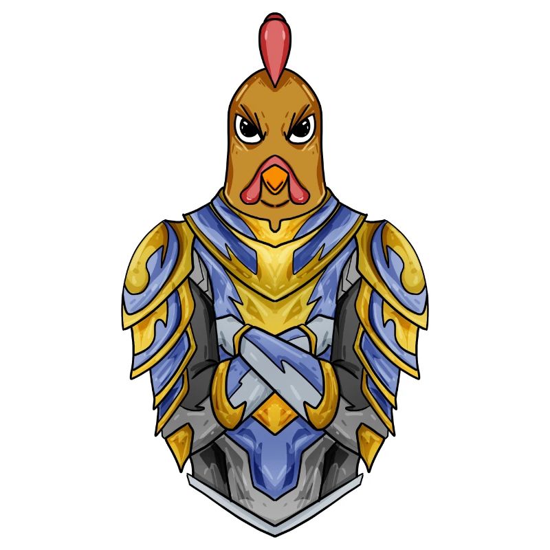 Knight Chicken with Armor Crusader