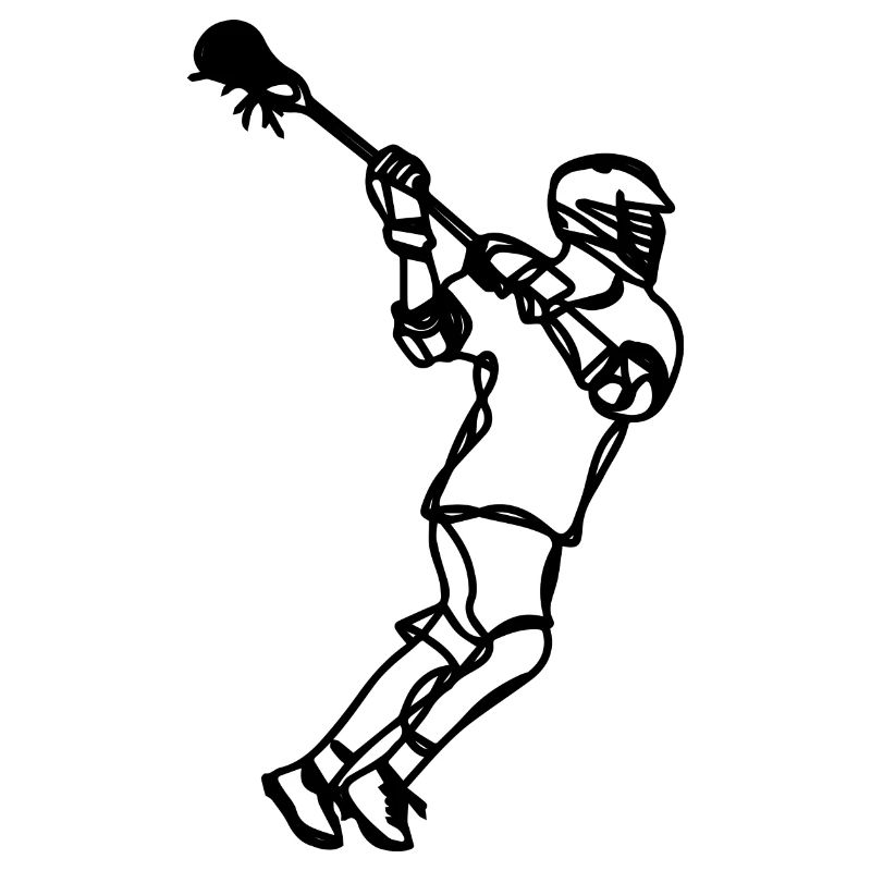 Lacrosse Player Sketch