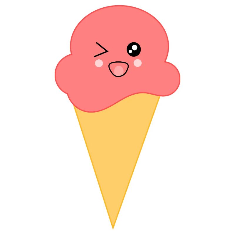 Eis Eiscreme Erdbeereis