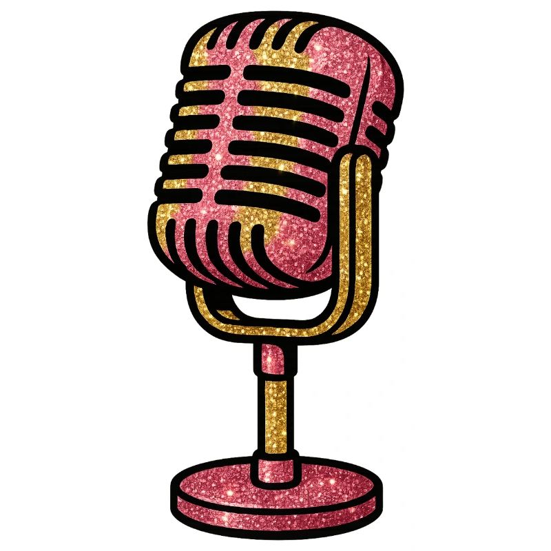 Glittering microphone design