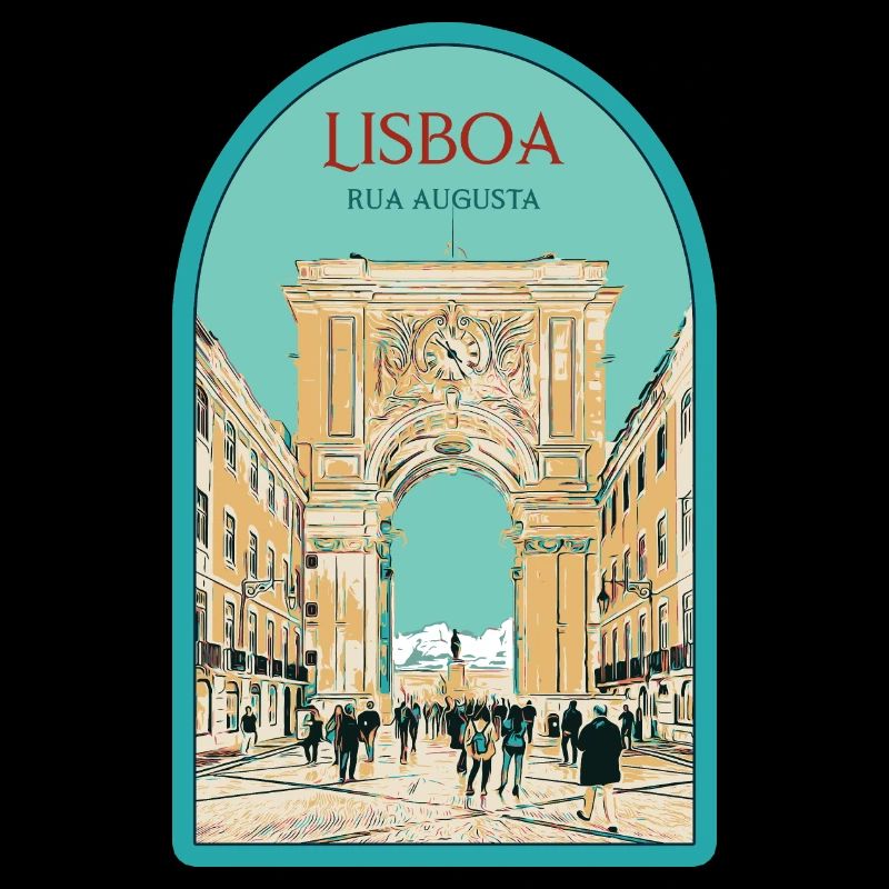 Illustration Arc Rue Augusta, Lisbonne