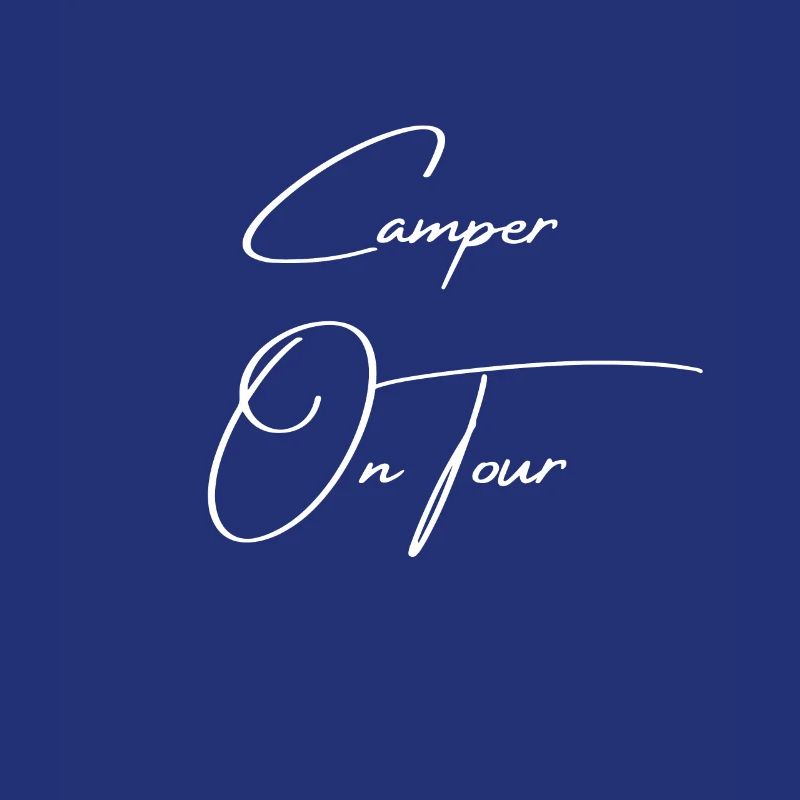 Camper on Tour, Wohnwagen, Text, Geschenk, Camping