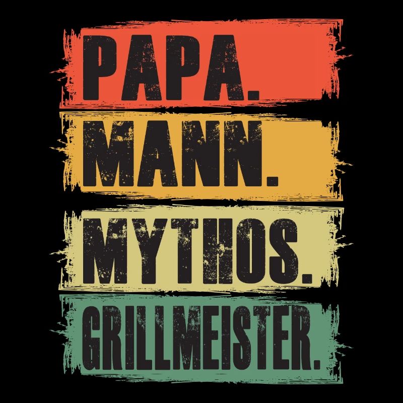 Papa Mann Mythos Grillmeister Grillmaster BBQ