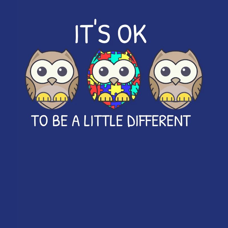 It's ok to be different Eule Asperger Autismus