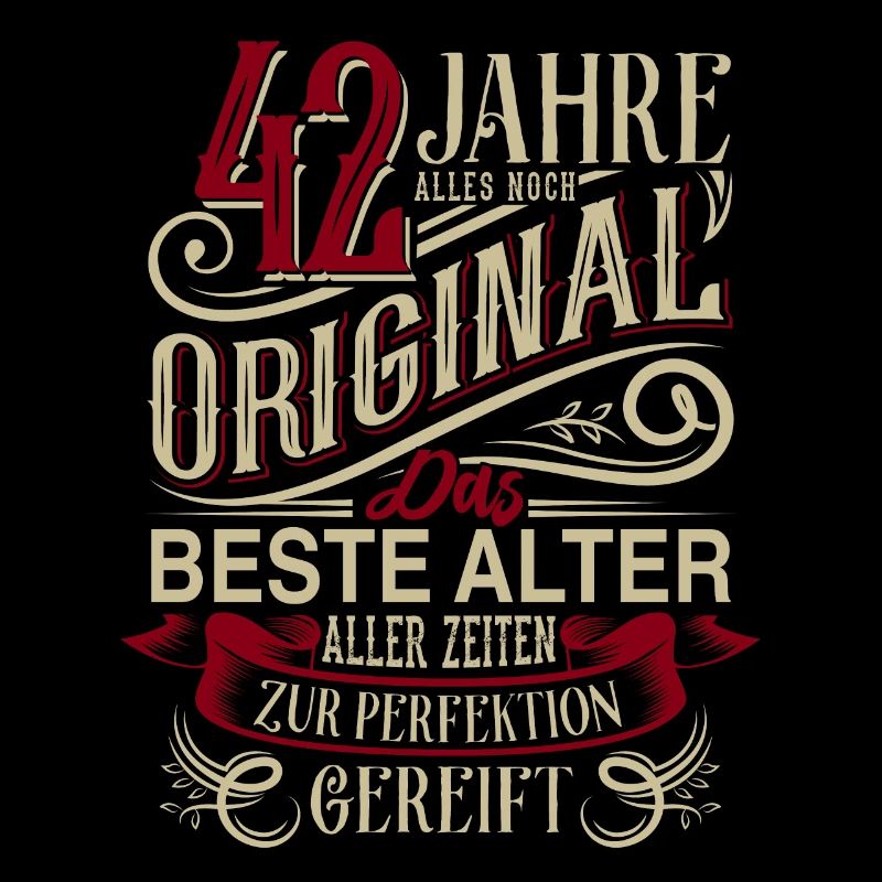 42. Geburtstag Vintage Retro