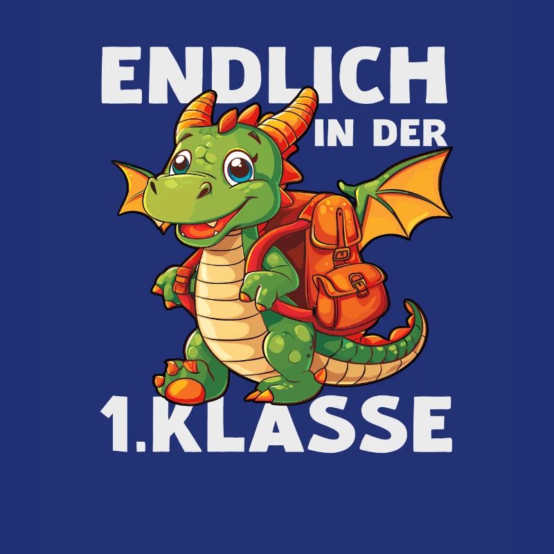 Drache 1 Klasse Einschulung Schule Drachen Spruch