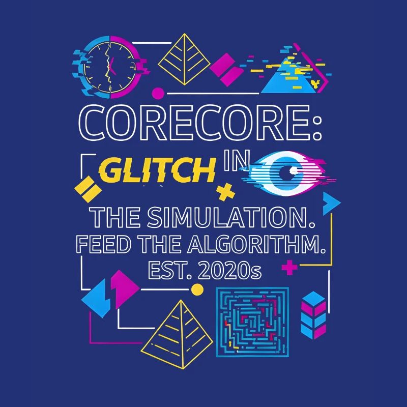 Corecore Glitch Simulation Algorithm Collage