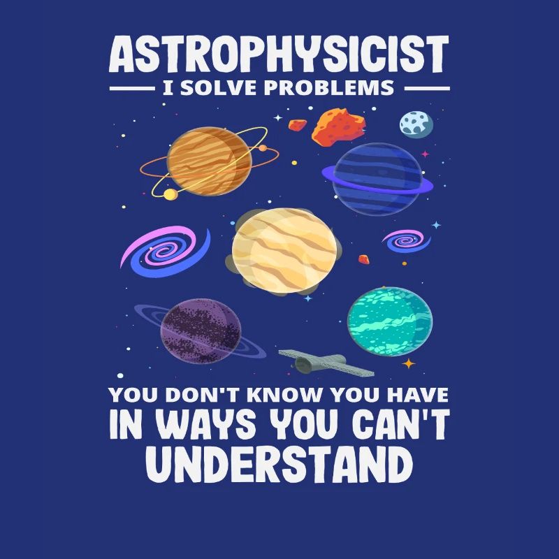 Astrophysicien Problem Solvant Problèmes Drôle de Diction