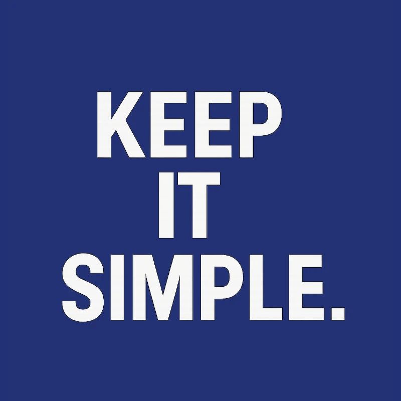 Déclaration minimaliste de garde ça simple