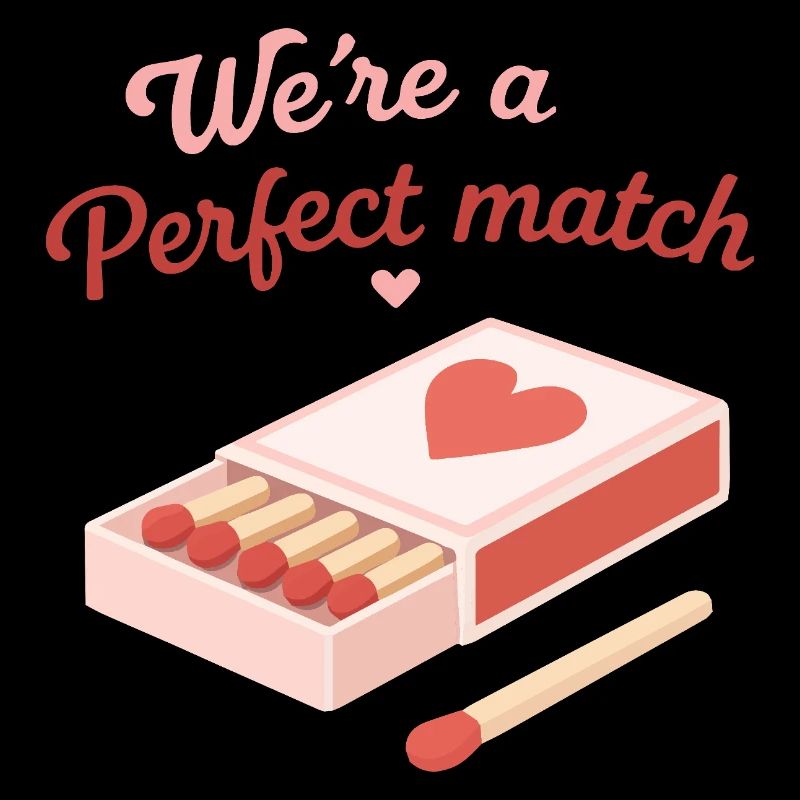 Citation d’amour parfaite design de couple mignon