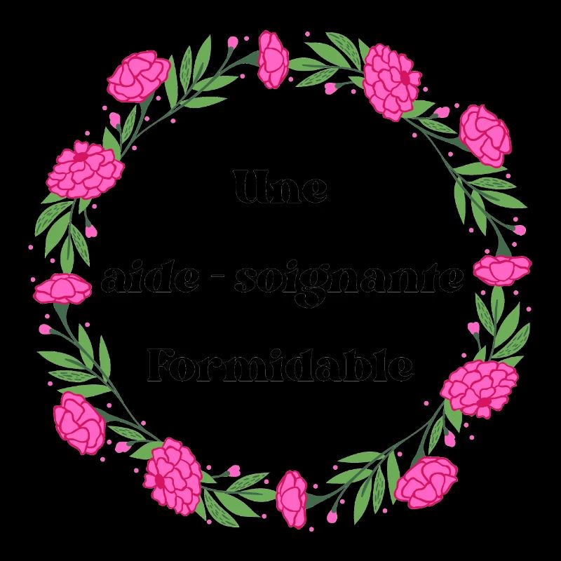 Une aide soignante formidable - couronne de fleurs