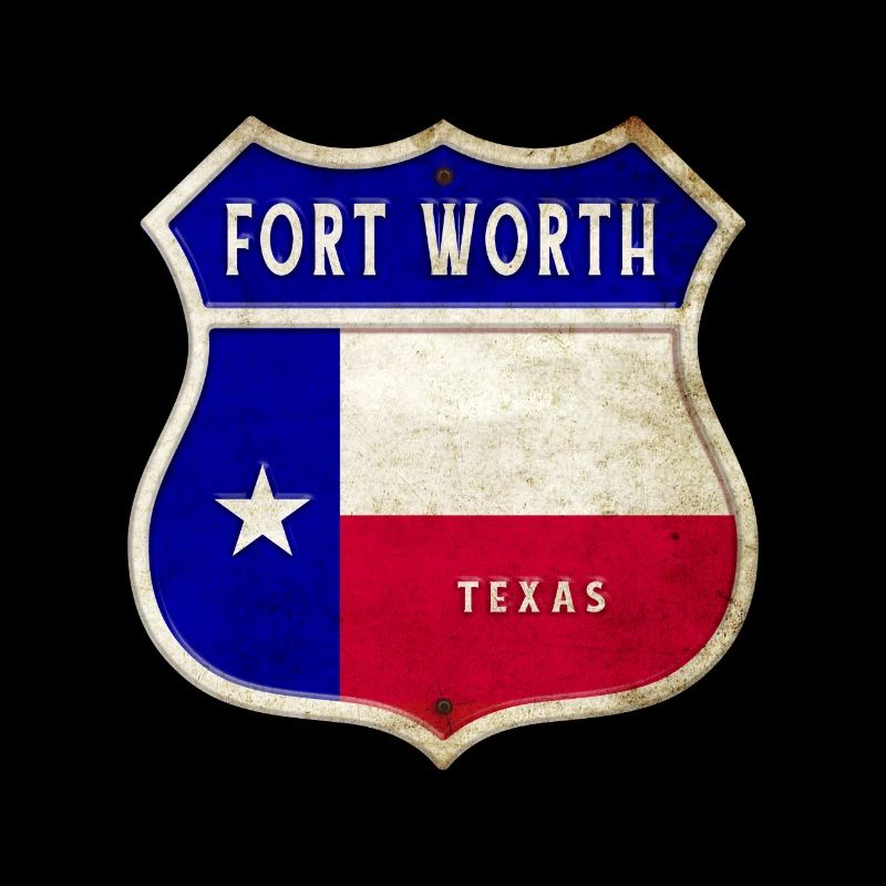 Fort Worth Texas Wappen Flaggen Design