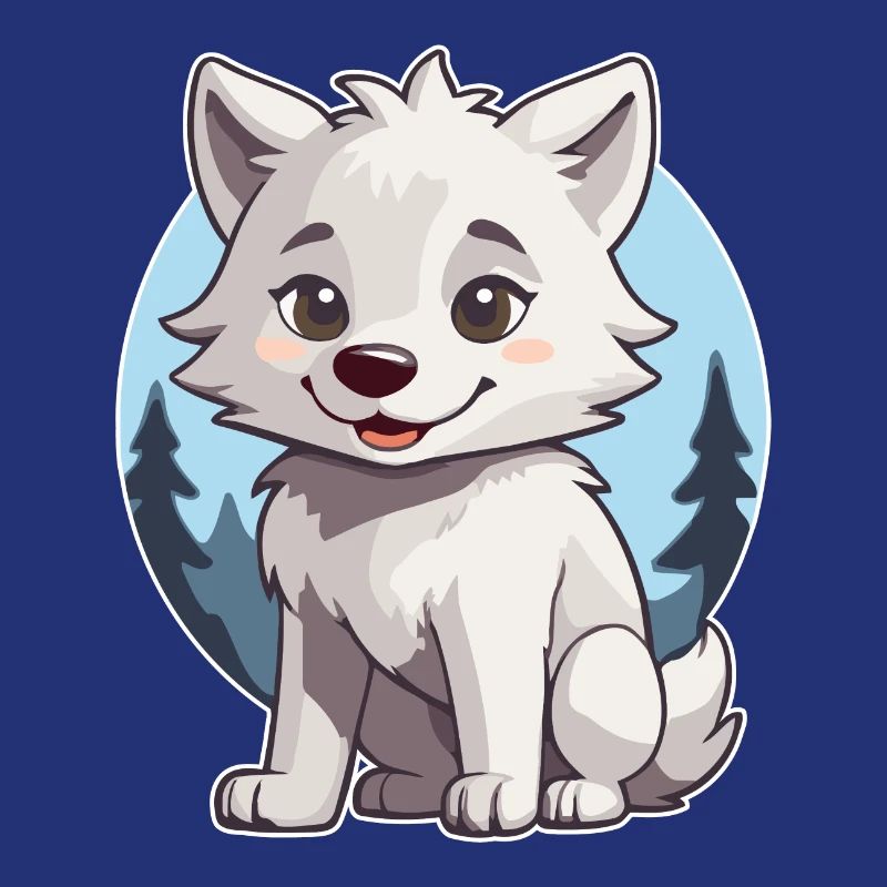 Niedlicher Wolf oder Hund Husky