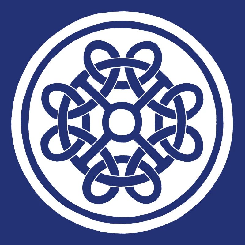 Fleur celte et talisman blanc