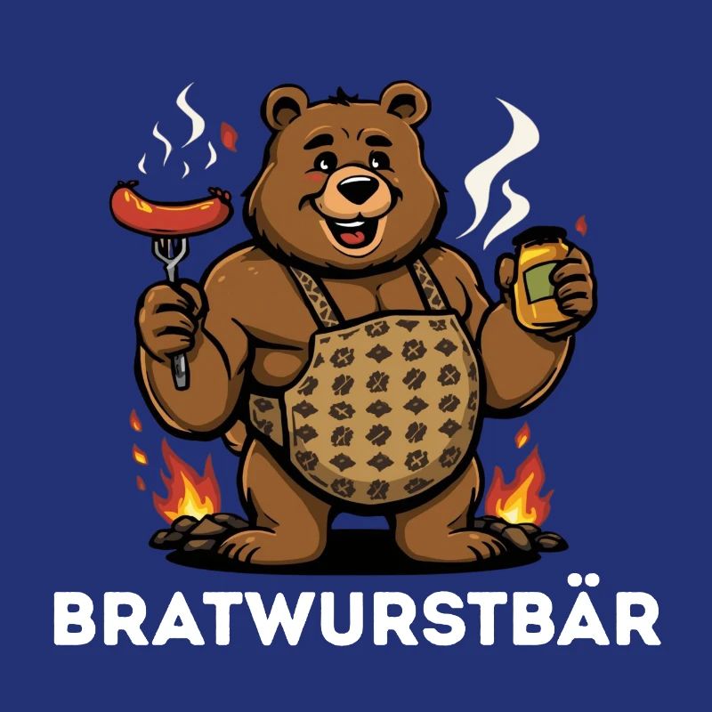 Bratwurstbär Grillfest Geschenk Geschenkidee 