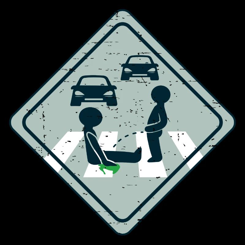 Collage routier militant pour le climat