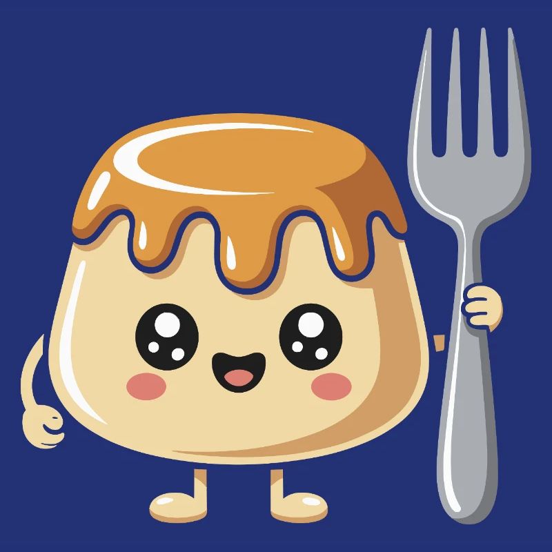 Pudding Mit Gabel