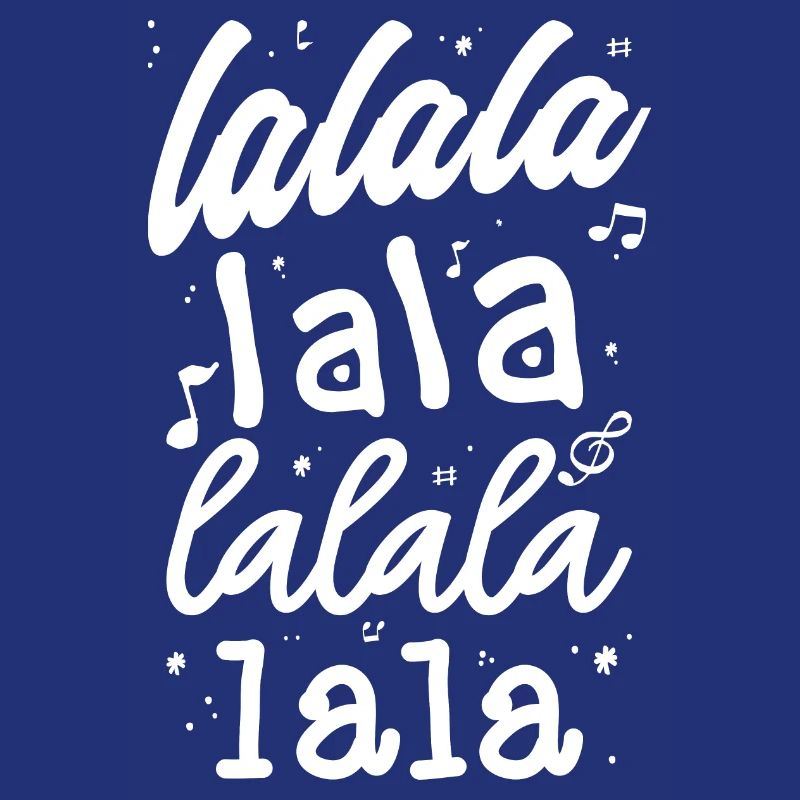 LaLa La Pattern Musical Script T-Shirt