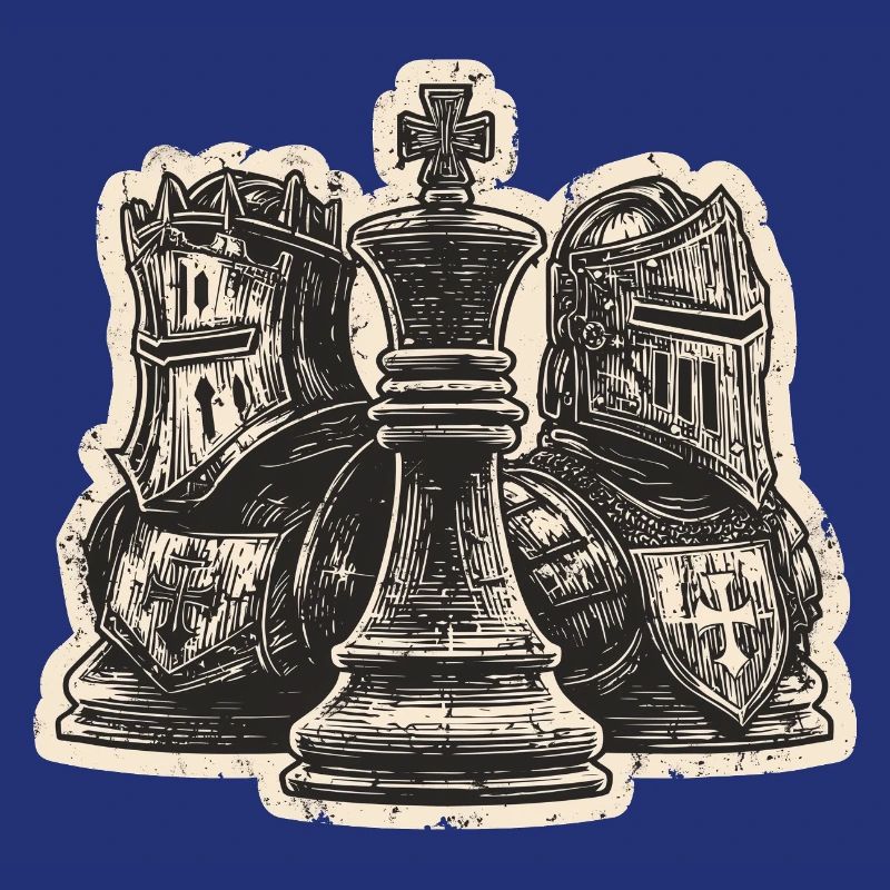 Chess Knight Medieval Figures for Men