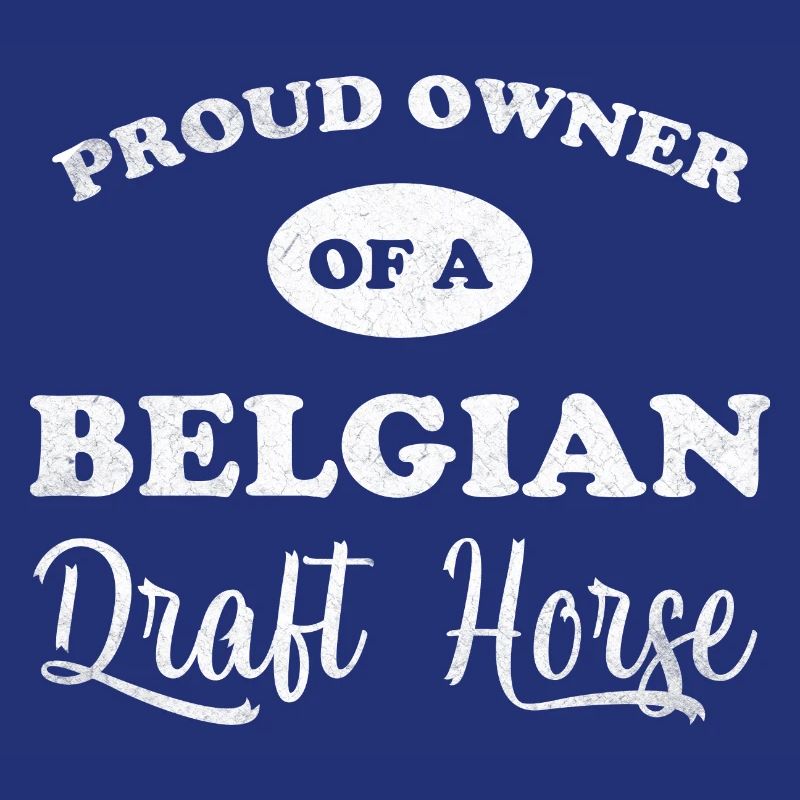 Fier propriétaire de cheval de trait belge