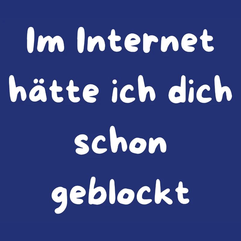 Schon geblockt Netz Meme Text