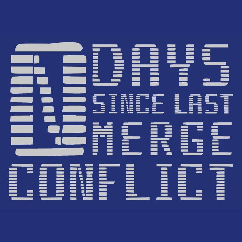 Merge Conflict Software Developer Entwickler geek
