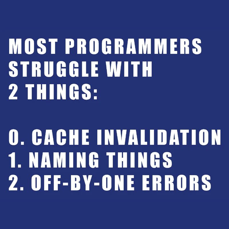 2 choses difficiles dans le programmeur informatique
