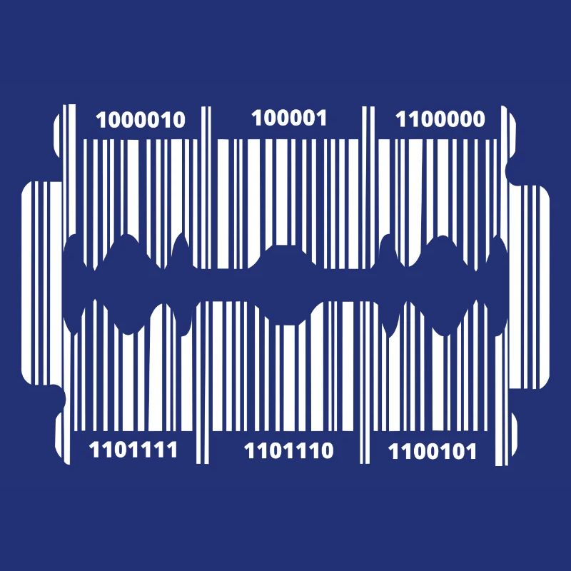 Razor blade with code