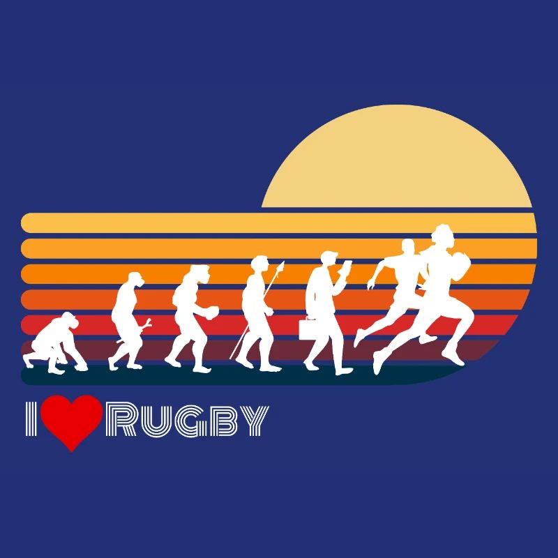 Rugby Retro Evolution Sunset