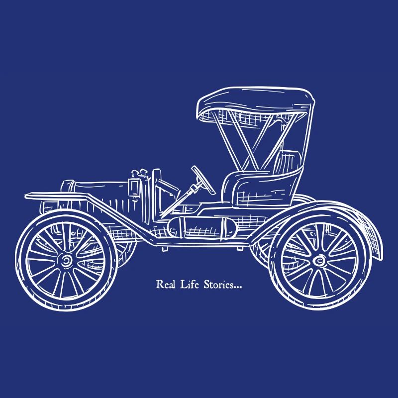 Oldtimer Blaupause Linie Kunst