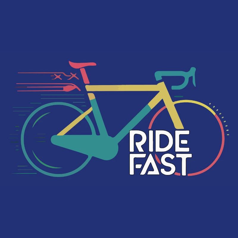 Conception d’impression de vélo de vitesse vive