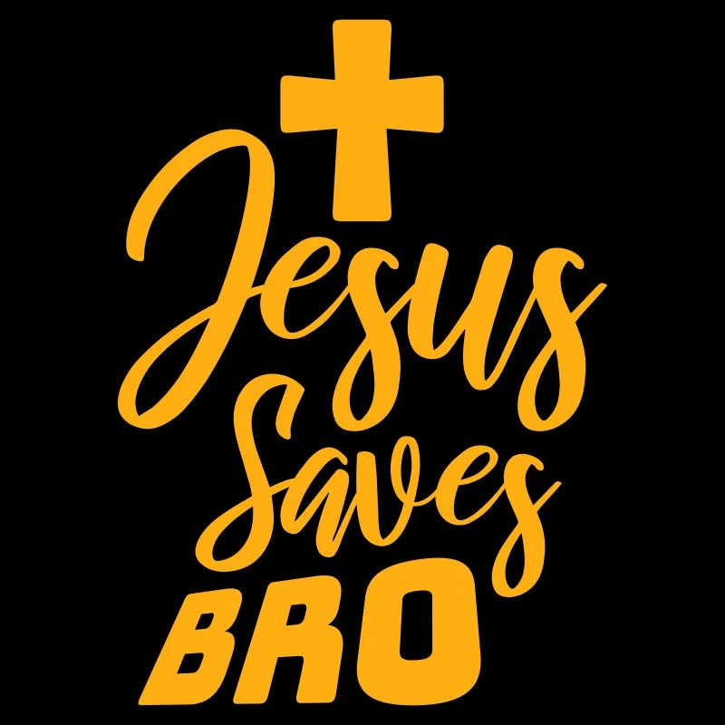 Jesus Saves Bro Lustig Religiös Spruch Glaube Logo
